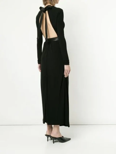 Shop Rosetta Getty Open Back Maxi Dress - Black