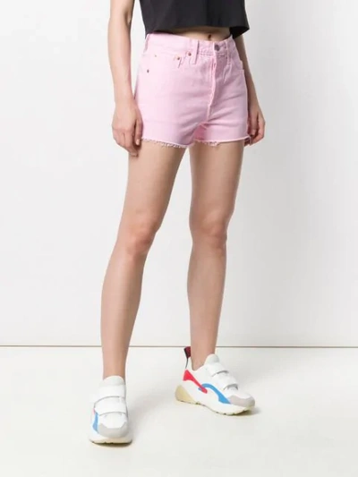 Shop Levi's Denim Shorts In Pink