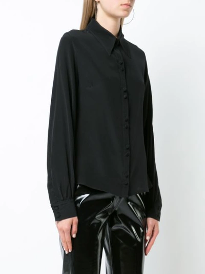 Shop Rockins Bell Sleeve Shirt In Black