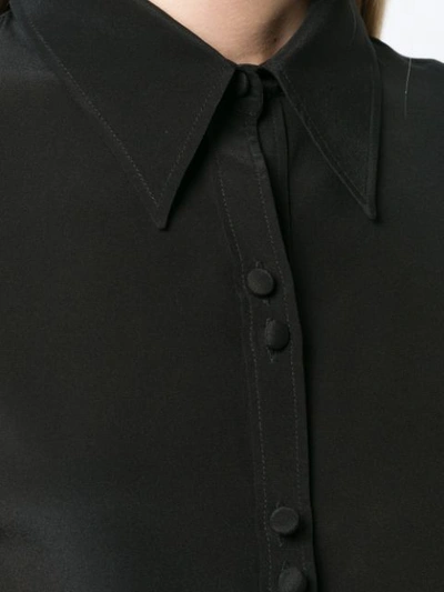 Shop Rockins Bell Sleeve Shirt In Black