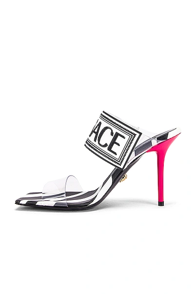 Logo Clear Heel Sandals