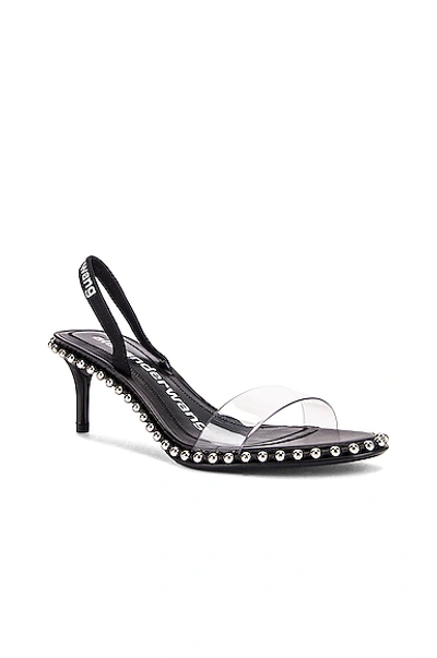 Shop Alexander Wang Nova Low Pvc Heel In Black