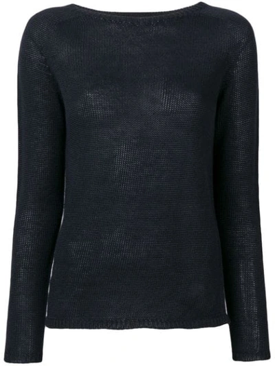 Shop Max Mara 's  Boat Neck Jumper - Blue