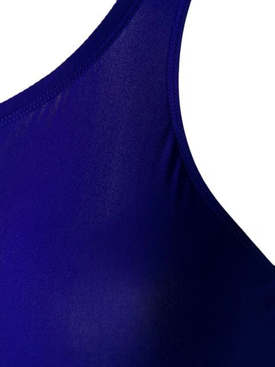 Shop Isabel Marant Étoile One Shoulder Swimsuit In Blue