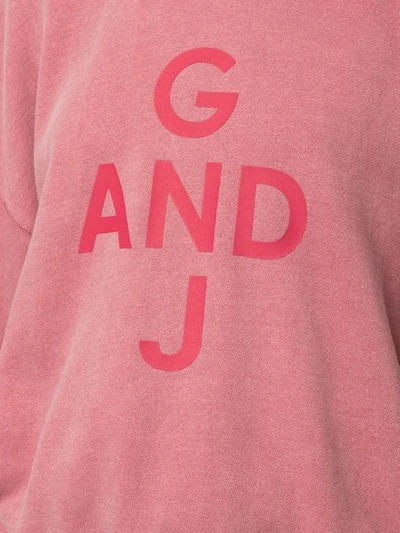 Shop Goen J Logo Hoodie In Pink