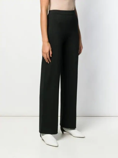 Shop Max Mara Wide-leg Trousers - Black