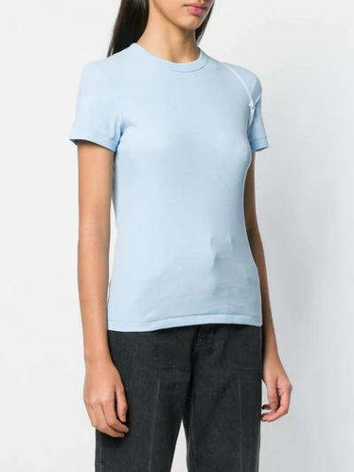 Shop Helmut Lang Bra Strap T-shirt - Blue
