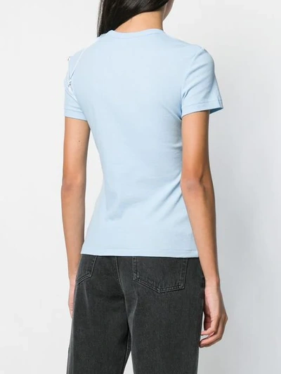 Shop Helmut Lang Bra Strap T-shirt - Blue