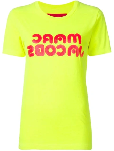 Shop Marc Jacobs Logo Print T-shirt In Yellow
