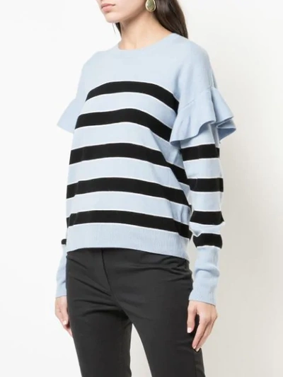 Shop Robert Rodriguez Olivia Striped Sweater In Blue