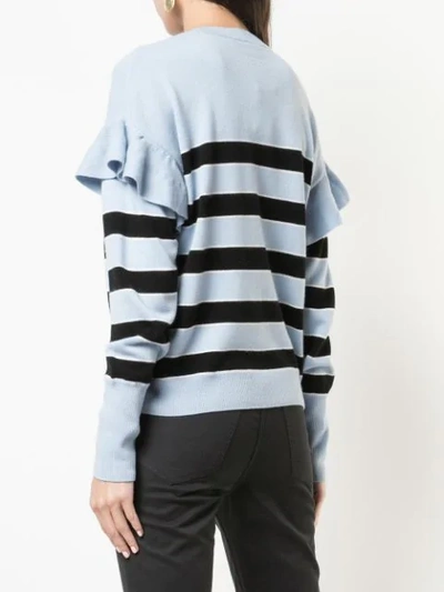 Shop Robert Rodriguez Olivia Striped Sweater In Blue