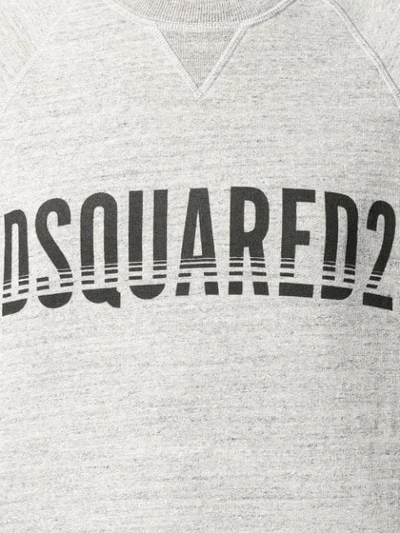 Dsquared2 Logo Print Sweatshirt In Grey