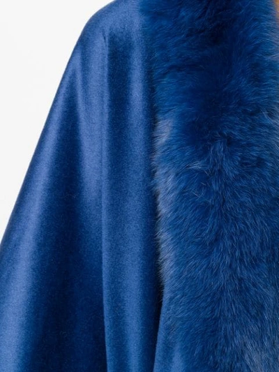 Shop Liska Cashmere Flared Coat In Blue