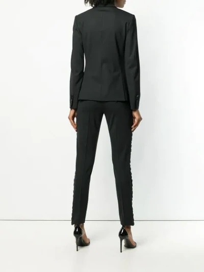 Shop Dsquared2 Bead Embroidered Suit In Black