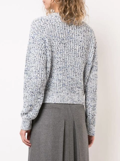 Shop Veronica Beard Ryce Speckled Sweater - Blue