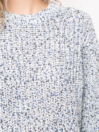 Shop Veronica Beard Ryce Speckled Sweater - Blue