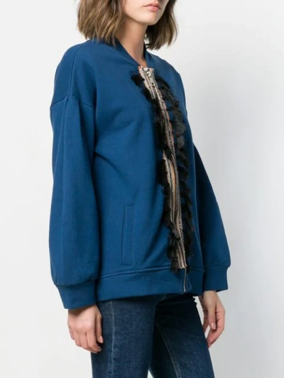 Shop Alessandra Chamonix Welespe Bonber Jacket In Blue