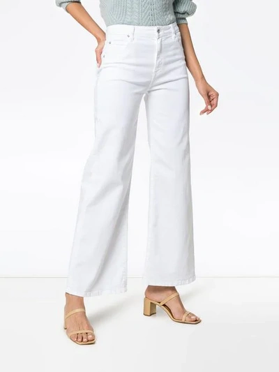 Shop Eve Denim Charlotte Wide Leg Culotte Jeans In White