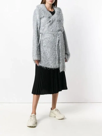 Shop Mm6 Maison Margiela Sparkle Knit Cardigan In 905