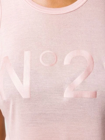 Shop N°21 Logo Vest Top In Pink