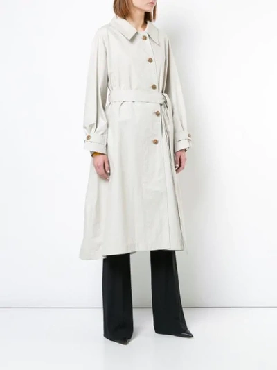 Shop Proenza Schouler Pswl Trench Coat - Grey