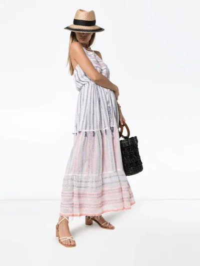 Shop Lemlem Zehna Striped Maxi Dress In White