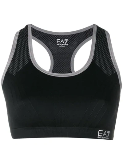 Shop Ea7 Compression Top In Black