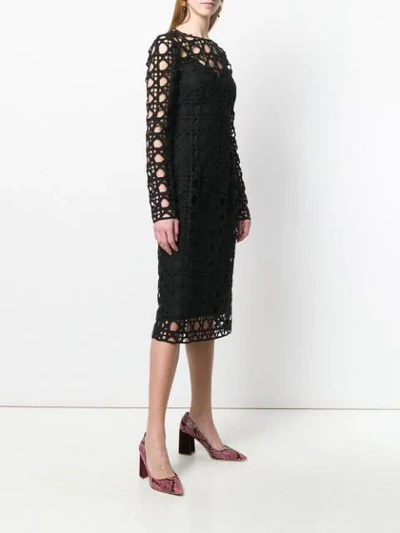 Shop Dolce & Gabbana Cut Out Detail Dress In Black