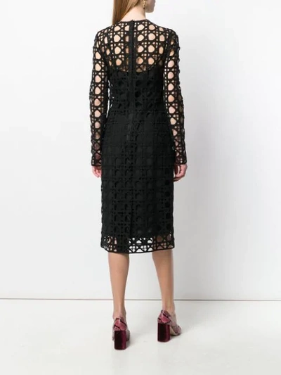 Shop Dolce & Gabbana Cut Out Detail Dress In Black