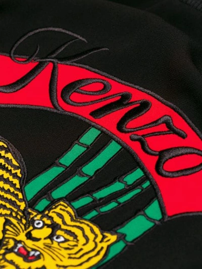 Shop Kenzo Logo Embroidered Bomber Jacket In Black