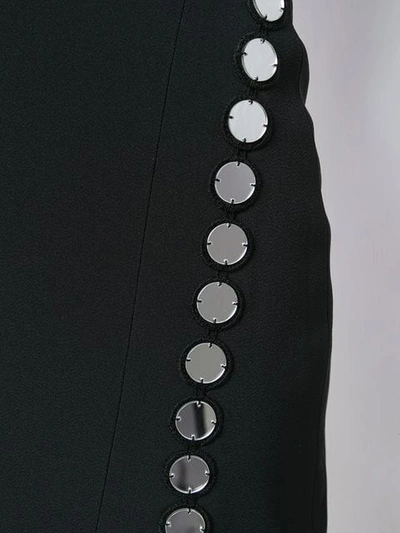 Shop David Koma Embellished Pencil Skirt In Black