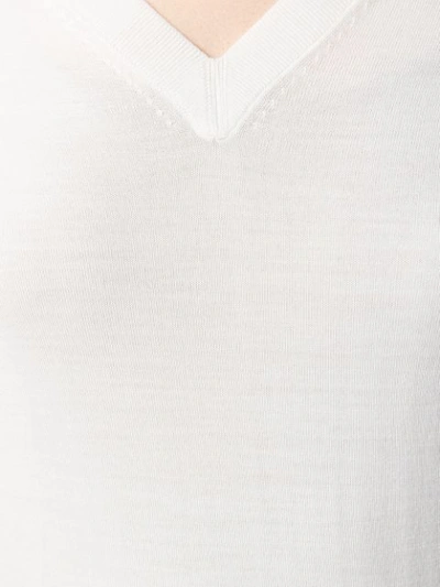 Shop Theory V-neck Jumper In White
