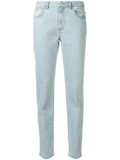 Shop Apc Slim-fit Jeans In Blue