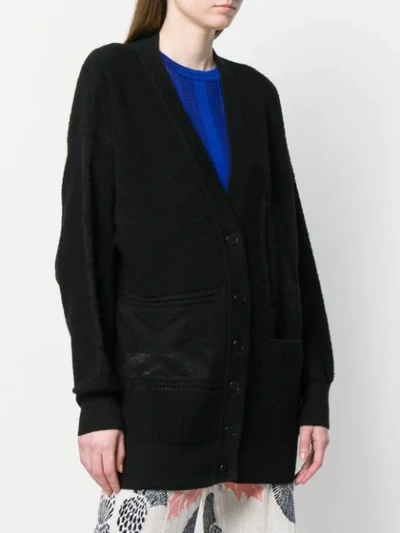Shop Barrie Classic Fitted Cardigan In Black