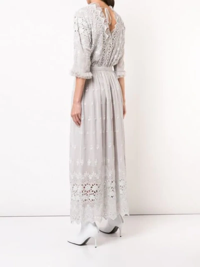 Loveshackfancy Love Shack Fancy Delfina Dress Grey ModeSens