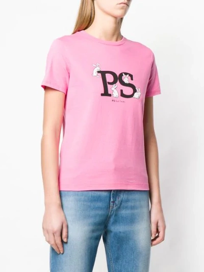 Shop Ps By Paul Smith Short Sleeved T In Pink