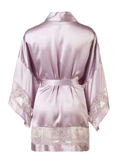 Shop Fleur Du Mal Chateau Kimono Robe In Pink