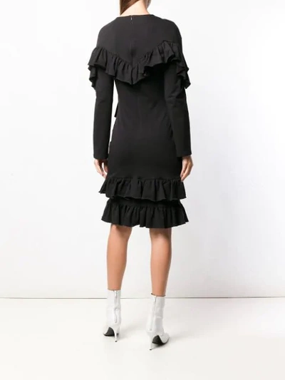 Shop Milla Milla Ruffled Dress In Black