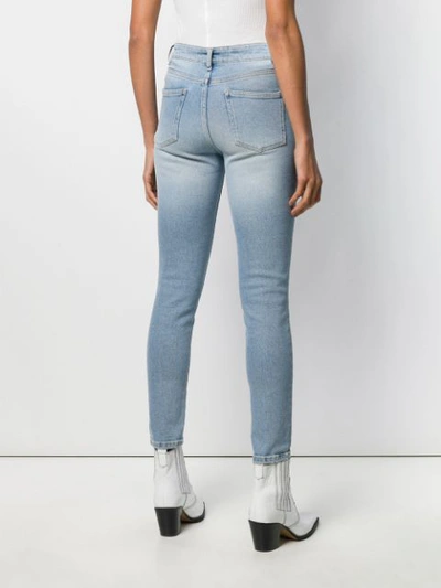 Shop Iro Buttoned Skinny Jeans In Blue