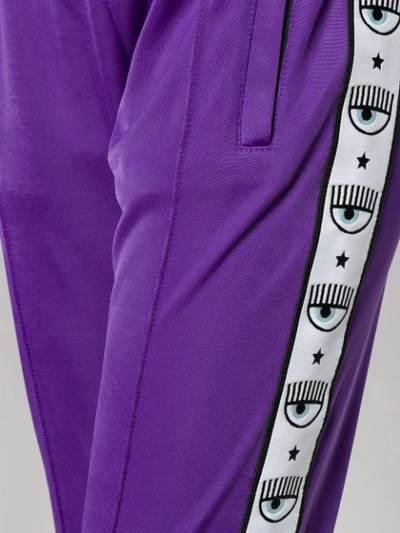 Shop Chiara Ferragni 'logomania' Jogginghose - Lila In Purple