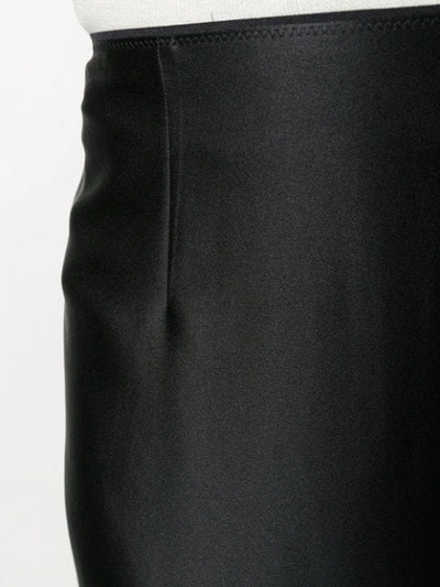 Shop Vince Satin Slip Skirt In Black