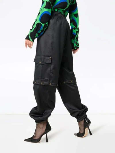 Shop Gucci Technical Track Trousers In Black