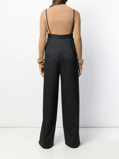 MM6 MAISON MARGIELA WIDE LEG JUMPSUIT - 黑色