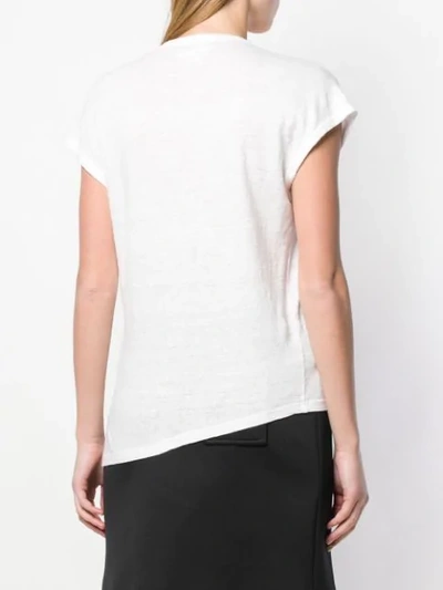 Shop Isabel Marant Étoile Asymmetric Hem T-shirt In 20wh White