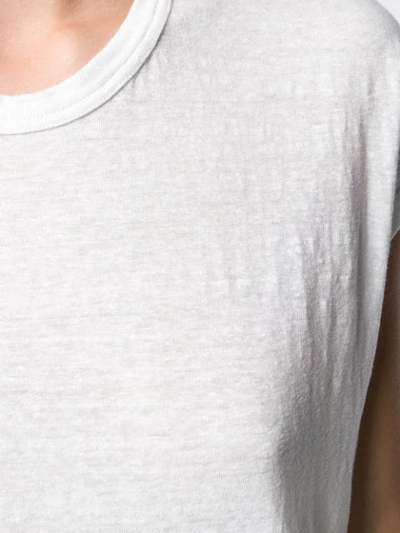 Shop Isabel Marant Étoile Asymmetric Hem T-shirt In 20wh White