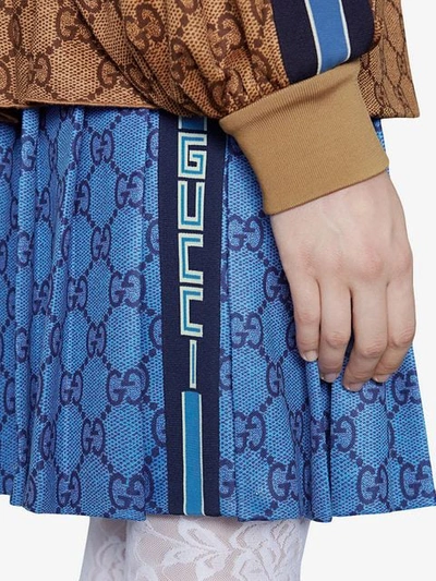 GUCCI GG弹性科技面料短裤 - 蓝色