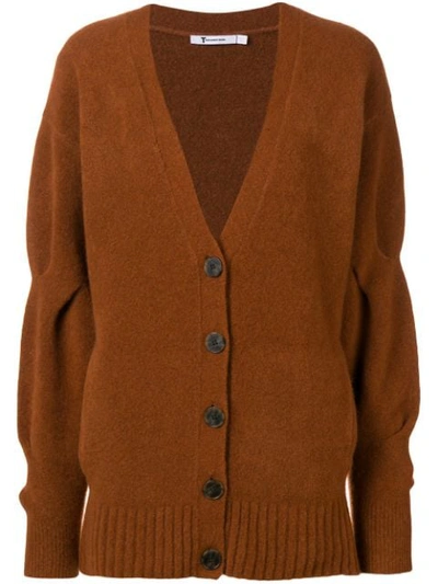 Shop Alexander Wang T T By Alexander Wang Buttoned Up Cardigan - 251 Camel