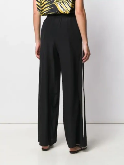 Shop Semicouture Drawstring Track Trousers - Black