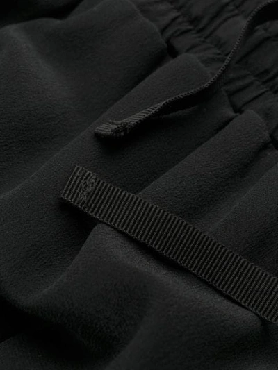 Shop Semicouture Drawstring Track Trousers - Black