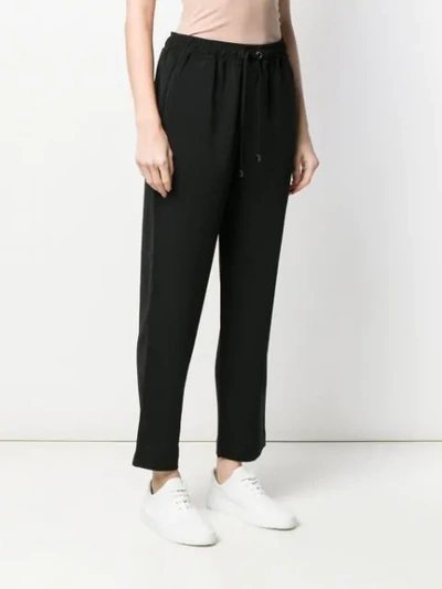Shop Emporio Armani Loungewear Trousers In Black